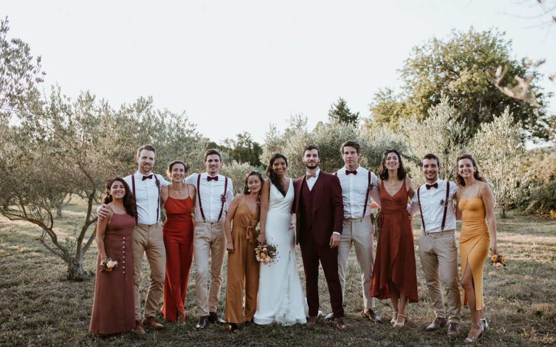 Un mariage coloré au Mas d’Arvieux en Provence